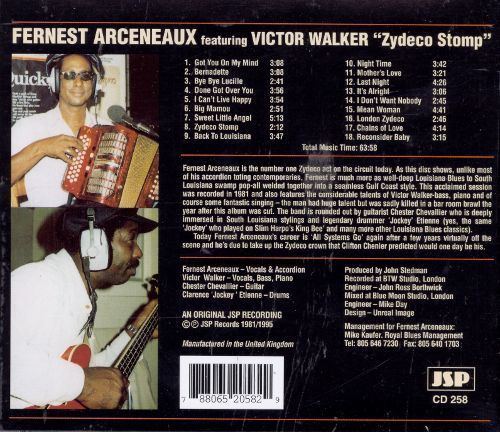 Fernest Arceneaux Zydeco Stomp Fernest Arceneaux Songs Reviews Credits AllMusic