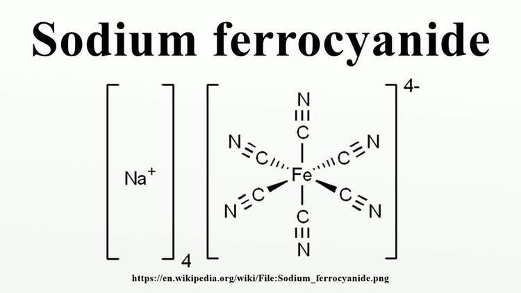 Ferrocyanide Sodium ferrocyanide YouTube