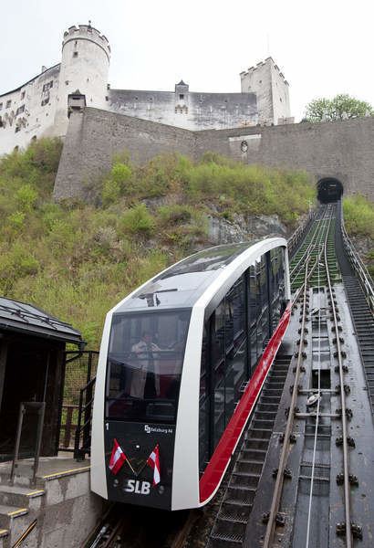 Festungsbahn (Salzburg) The Salzburg Festungsbahn and Reisszug Funiculars The Gondola Project