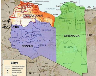 Fezzan FezzanGhadames French Occupation 1943 1949 Dead Country