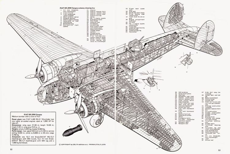 Fiat BR.20 Italian Aircraft of WWII Fiat Br20 Cicogna