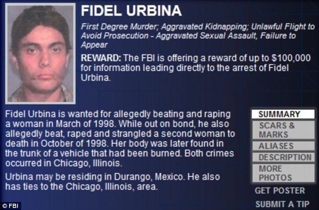 Fidel Urbina Fidel Urbina Notorious rapist added to FBIs Ten Most Wanted