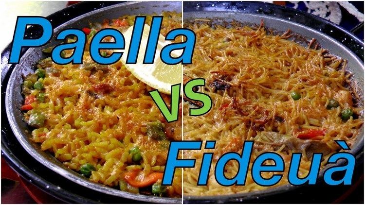 Fideuà Paella vs Fideu taste test in Madrid Spain YouTube