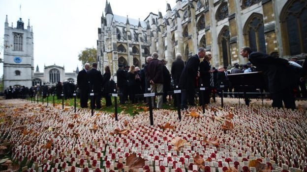 Field of Remembrance Westminster Abbey Field of Remembrance opened by royals BBC News