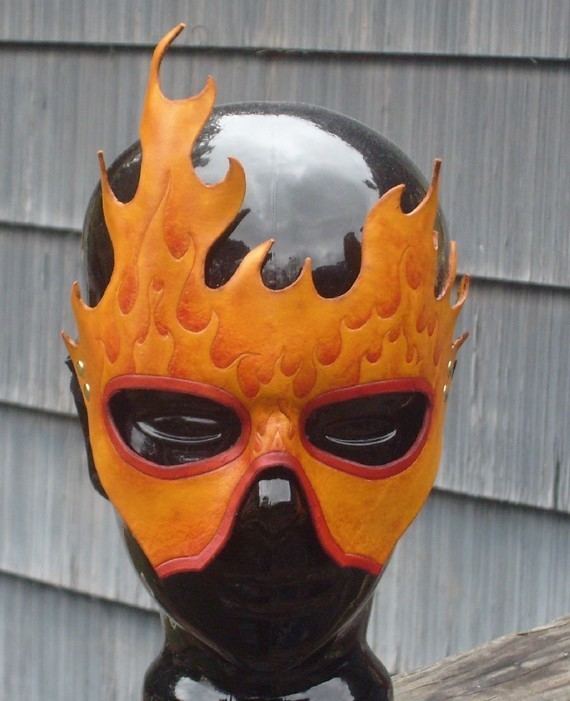 Fiery Mask Fiery Mask by LazyAssArtisan on Etsy