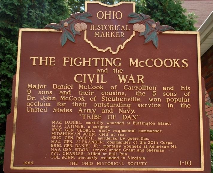 Fighting McCooks Carroll County Ohio Historical Markers