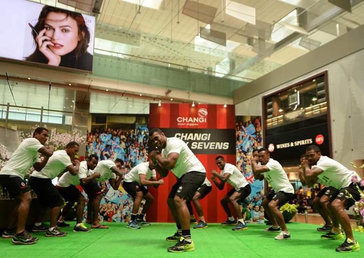 Fiji national rugby sevens team Fiji National Rugby Sevens team stay fresh with coconut water