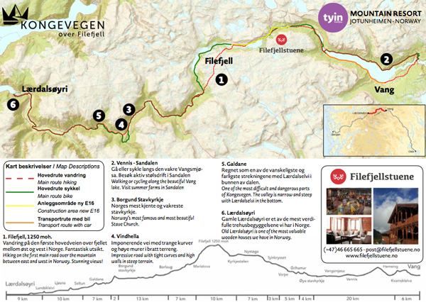 Filefjell Kongevegen TYIN FILEFJELL Kongevegen over Filefjell