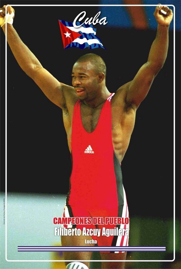 Weltmeister Filiberto Ascuy  Cuba     Olympiasieger  1992   im Ringen