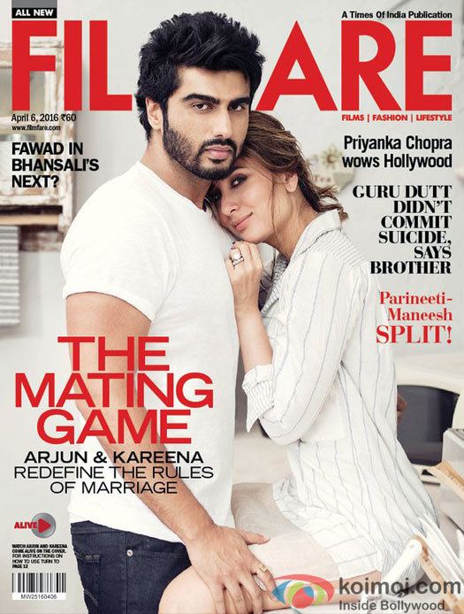 Filmfare Kareena And Arjun Shining On The Filmfare Cover Page Koimoi