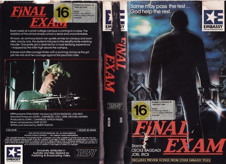 Final Exam (film) Cult Trailers Final Exam 1981