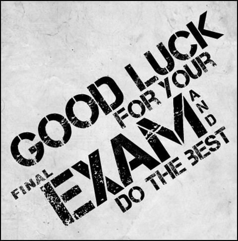 Final examination Best Luck for Final Exam Education And Career Pinterest The o