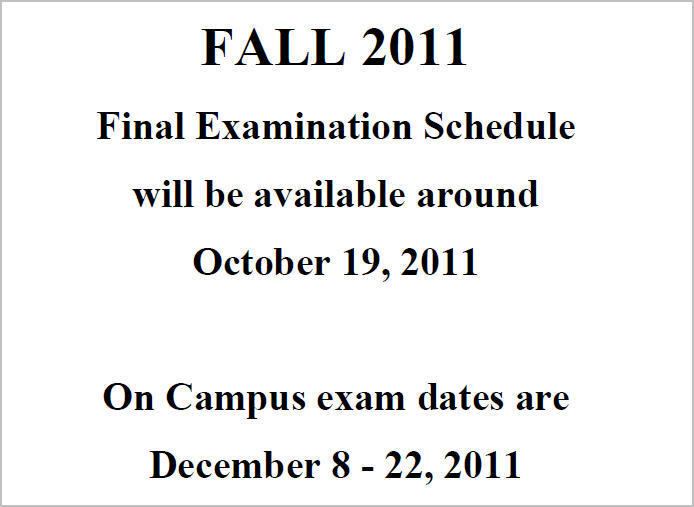 Final examination How do I view my oncampus final exam schedule Quest Student