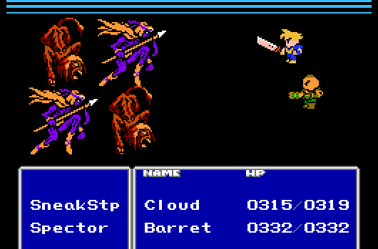 Final Fantasy VII (NES video game) Final Fantasy 7 unofficial NES port restored improved by modders