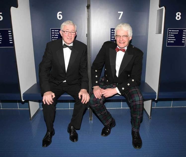 Finlay Calder Former Scotland internationals Jim Telfer and Finlay