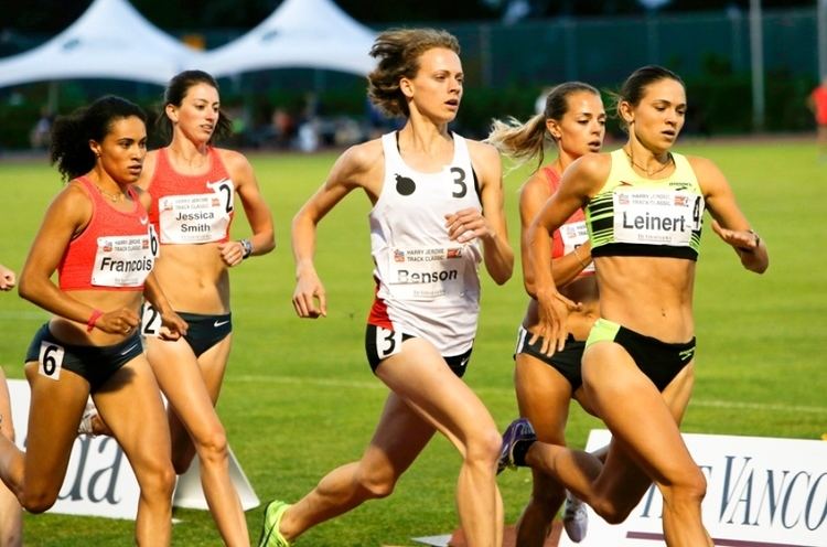 Fiona Benson Fiona Benson wins 800m race in Montreal