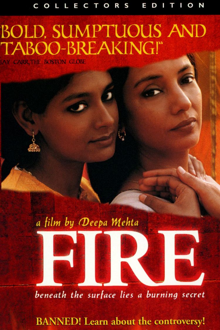 Fire (1996 film) A film by Deepa Mehta | Fire beneath the surface lies a burning secret | movie poster