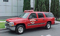 Fire chief's vehicle