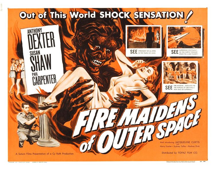 Fire Maidens from Outer Space Poster for Fire Maidens of Outer Space 1956 UK Wrong Side of