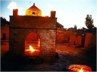 Fire temple The Eternal Flame at the Fire Temple in Azerbaijan Art of Living Blog