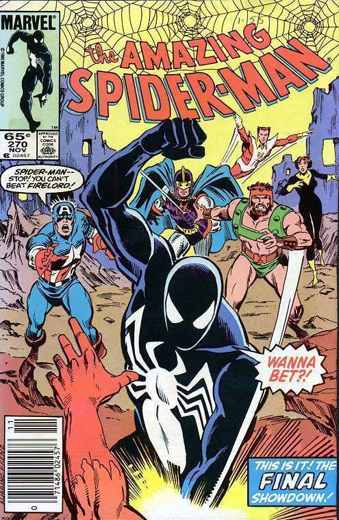 Firelord (comics) SpiderFanorg Comics Amazing SpiderMan Vol 1 270