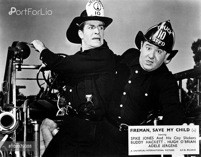 Fireman Save My Child (1954 film) FIREMEN SAVE MY CHILD US 1954 HUGH OBRIAN BUDDY HACKETT FIREMEN