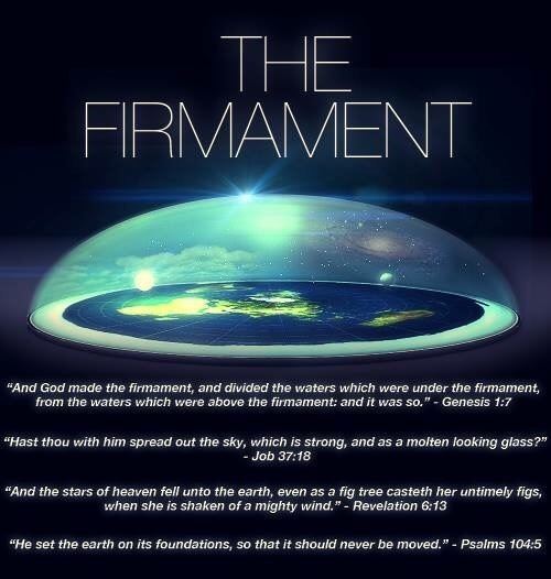 Poster of Bible verses about the Firmament.