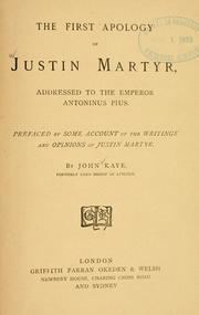 First Apology of Justin Martyr httpscoversopenlibraryorgbid5953944Mjpg