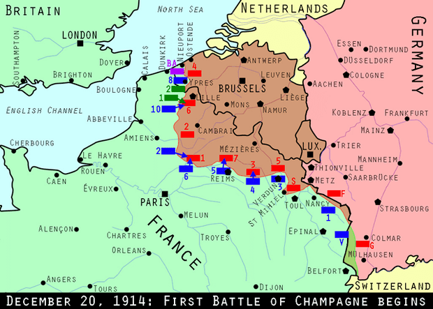 First Battle of Champagne WWI Centennial First Battle of Champagne Begins Mental Floss