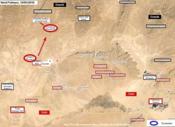 First Battle of the Shaer gas field Syria39s Army Takes Hills near AlMahr Field and Shaer Gas Field
