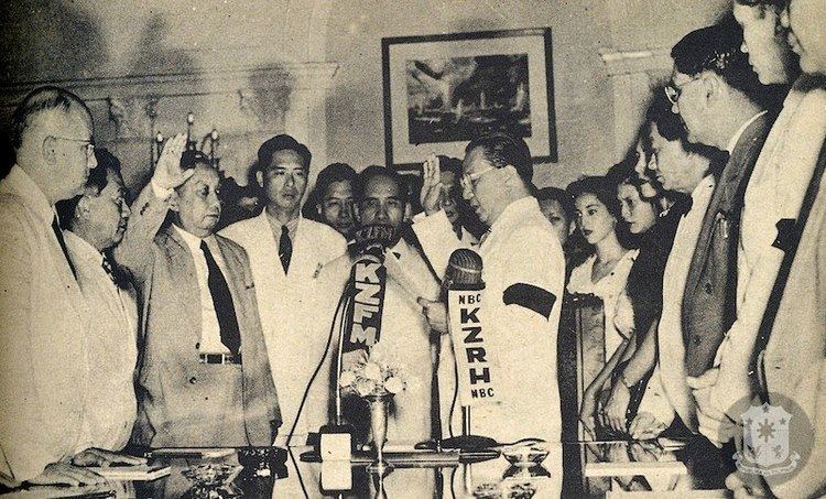 First inauguration of Elpidio Quirino