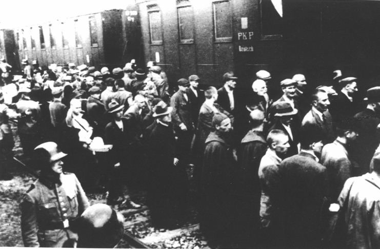 First mass transport to Auschwitz concentration camp