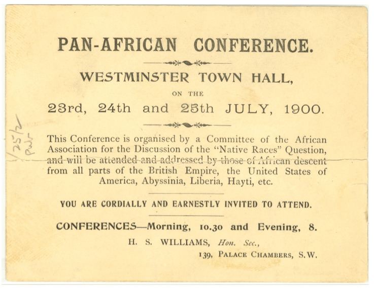 First Pan-African Conference