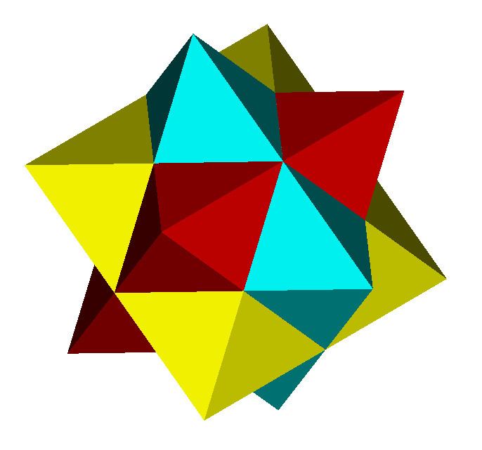 First stellation of rhombic dodecahedron