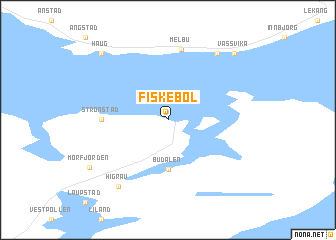 Fiskebøl Fiskebl Norway map nonanet