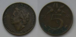 Five cent coin (Netherlands)