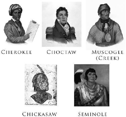 Five Civilized Tribes wwwlegendsofamericacomphotosnativeamericanFiv