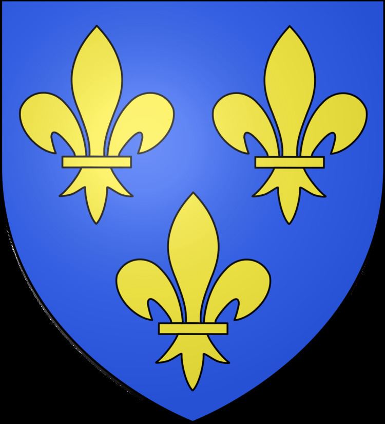 Flag and coat of arms of Île-de-France