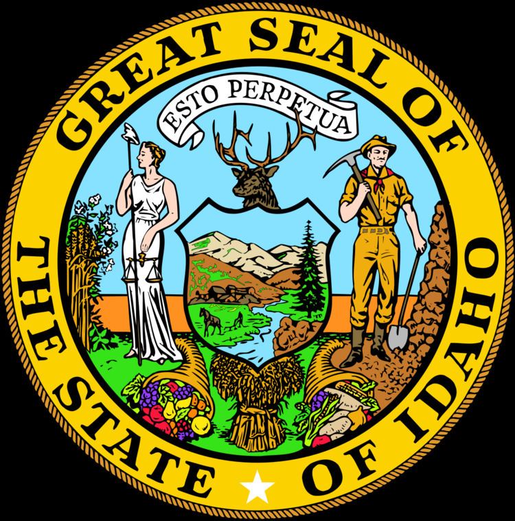 Flag and seal of Idaho