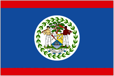 Flag of Belize Belizean Flags Belize from The World Flag Database