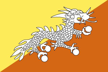 Flag of Bhutan Bhutan Flag and Description