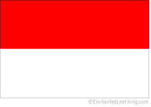 Flag of Indonesia Indonesia39s Flag EnchantedLearningcom