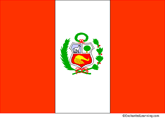 Flag of Peru Flag of Peru EnchantedLearningcom