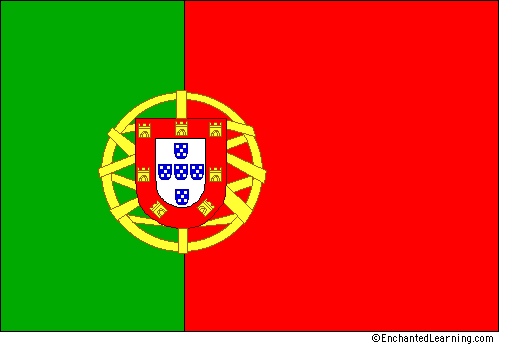 Flag of Portugal Portugal39s Flag EnchantedLearningcom