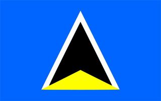 Flag of Saint Lucia St Lucia Flags and Symbols and National Anthem