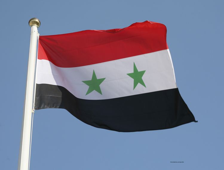 Flag of Syria Arab Uturn on Syria