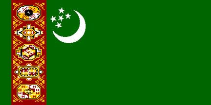 Flag of Turkmenistan Turkmenistan