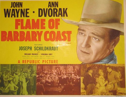 Flame of Barbary Coast Flame of Barbary Coast Movie Posters From Movie Poster Shop