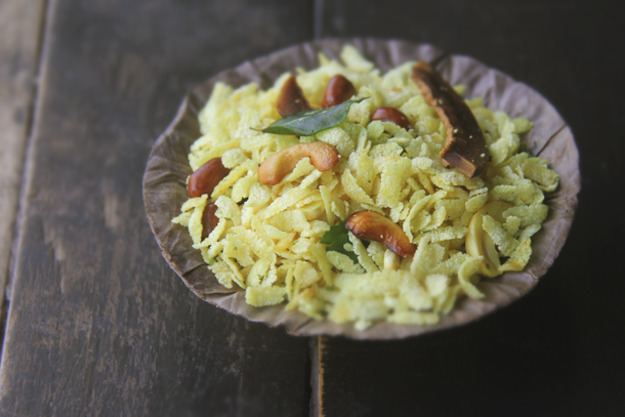 Flattened rice Beyond Curry Poha Chivda Indian Flattened Rice Snack Serious Eats