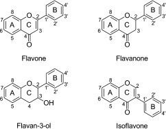 Flavan-3-ol Structures of flavone flavanone flavan3ol and isoflavone